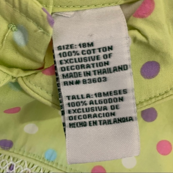 Laura Ashley NWT Toddler Polka Dot Dress 18 Months - Picture 8 of 10